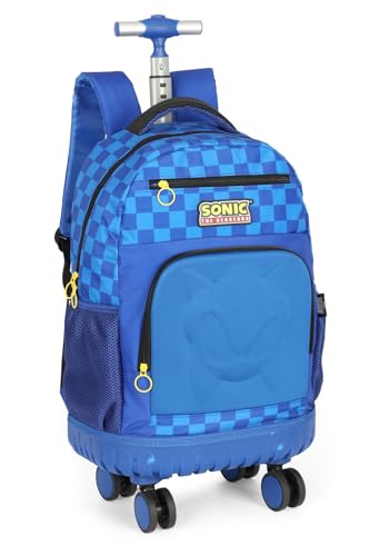 Mochila Carrinho Luxcel Sonic Azul Mc47542so