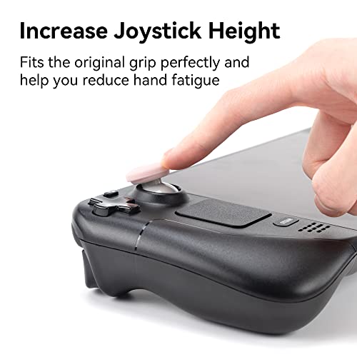 image for GeekShare Silicone Steam Deck Thumb Grip Caps, Cute Star and Heart Sha