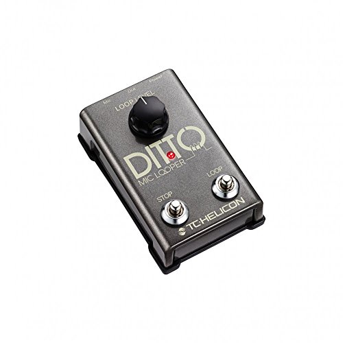 TC Helicon DITTO MIC LOOPER Easy to Use Two-Button Looper Pedal for Vocals and Acoustic Instruments