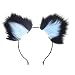 ieyol Negro Azul Dulce Precioso Lolita Cosplay Orejas de Gato Banda de...
