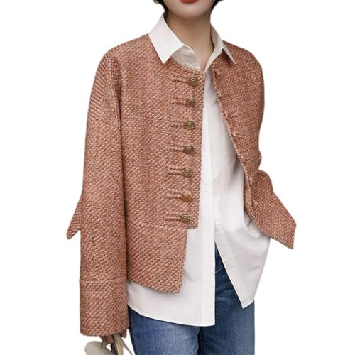 Veste courte en tweed élégante au quotidien pour un style working girl chic d'automne