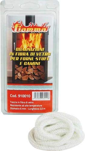 GIEFFE Guarnizione Treccia per Stufa - mm 5 x 2,5 mt