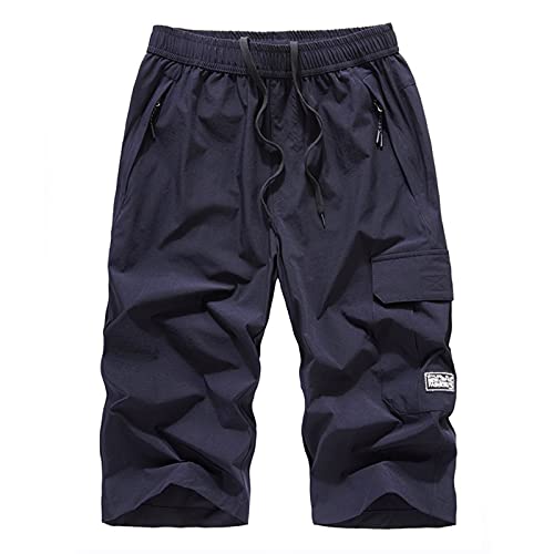 MakingDa 3/4 lange Herren-Shorts, unterhalb des Knies, Cargohose, 3/4 lange...