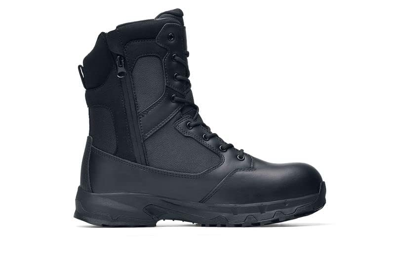 Image of ACE Unisex Slip-Resistant Nano-Composite Toe Work Boots - Comfortable, Waterproof, Non-Slip Safety Boots for Men & Women - Defense 8 inch