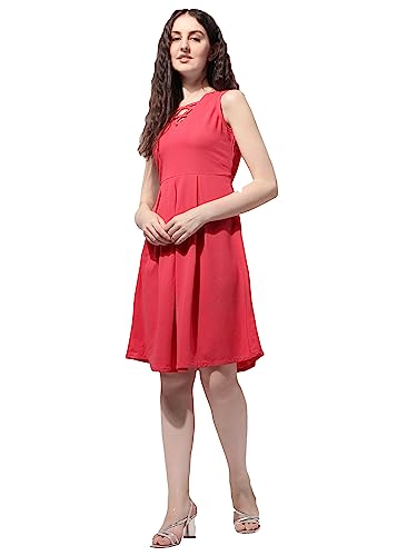 Image of OOMPH! Women's Polyester Blend A-Line Mini Dress
