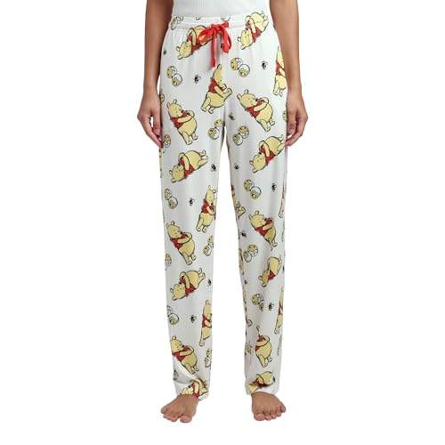 Disney's Winnie the Pooh All-Over Print Women's Sleep Pajama Pants, Disney’s Winnie the Pooh White, Medium