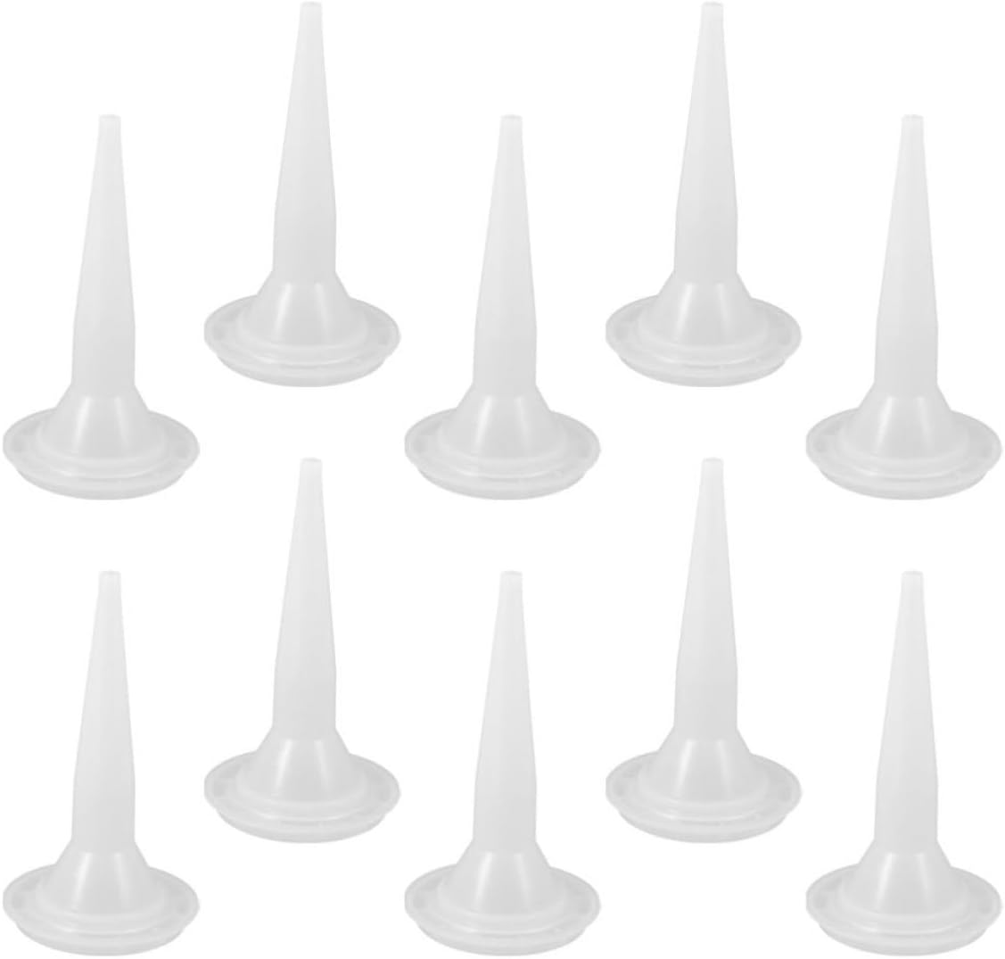 10pcs Reusable Caulk Applicator Tips Nozzles Kit with Portable Design and Precise Application for Home Renovation and Crafts, Plastic Caulking Nozzle Finishing Tool