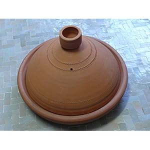 Marokkanische Tajine zum Kochen unglasiert Ø 35 cm für 4-5 Personen – 905703-0002