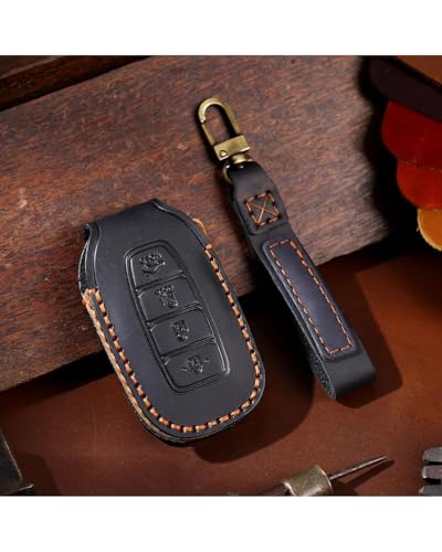 Étui de protection pour porte-clés avec télécommande 4 boutons marron - 2
