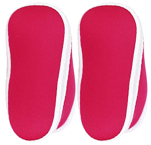 Image of Neska Moda 0 To 6 Months Baby Boys & Girls Cotton Butterfly Slip On Baby Booties