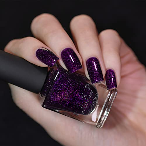 Image of ILNP Guest List - Blackened Grape Holographic Nail Polish