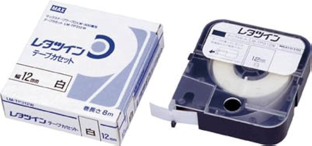 MAX　レタツイン　テープカセット　しろ9mm　MAX LM-TP309W LM-TP309W レタツイン テープカセット(白) マックス 幅9mm長さ8m