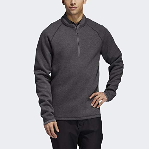 Adidas Golf Men's Club Sweater, Black Heather, Small #TOP1
