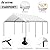 OUTFINE Carport Canopy 12x20 FT Heavy Duty Car Canopy Garage with Removable Sidewalls and Roll-up Ventilated Windows, Tent Stakes x 12, Windproof Ropes x 4, Sandbags x 4 (White (Without Sidewall))