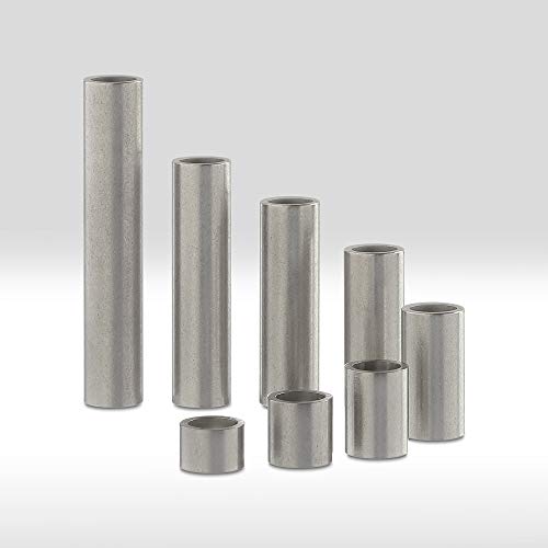 Edelstahl Distanzhülsen, Abstandshülsen - ohne Innengewinde, M10 Schrauben beweglich durchsteckbar - 15 x 11 x 2 mm (Außen x Innen x Wandstärke) - 5 Stück, Länge 30 mm Cover