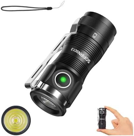 Sofirn SC13 Small Torch Rechargeable, 1300 LM Torches Led Super B...