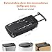 Amazon Basics 8-Sheet Strip Cut Portable Paper, CD, and Credit Card Shredder with Auto-Off, Overheat Protection, Compact Design, No Basket, Extendable Arm, Black