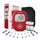 sinocare Safe AQ Smart Blutzuckermessgerät Set mit 50 Teststreifen, Diabetes-Set, mg/dL