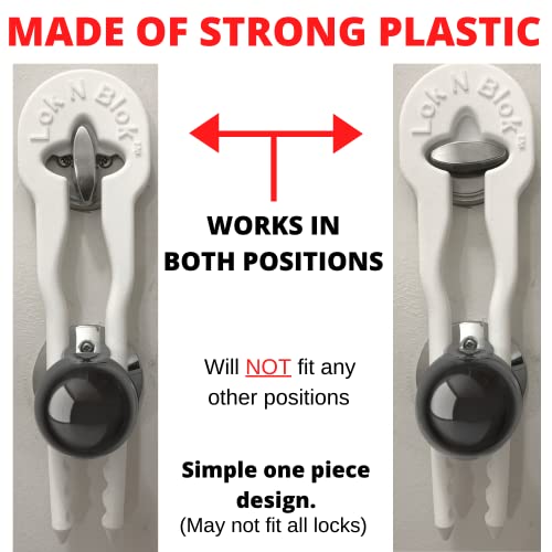 Lok N Blok Portable Door Lock Deadbolt Device No Tools Required For Maximum Deadbolt Protection Key Bumping Proof Guard Defender Home Apartment And Travel Safety Security And Child Lock #TOP3