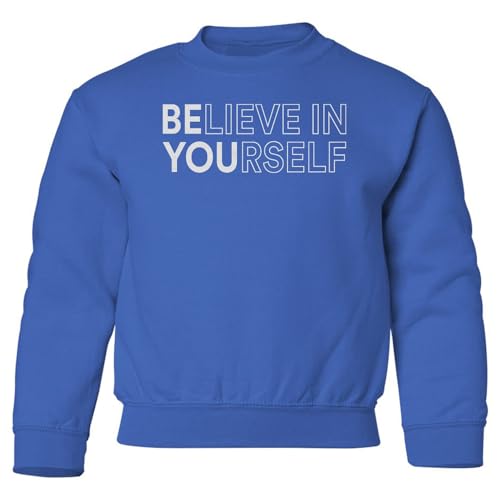 Believe In Yourself Be You - Mental Health Awareness Youth Crewneck Sweatshirt