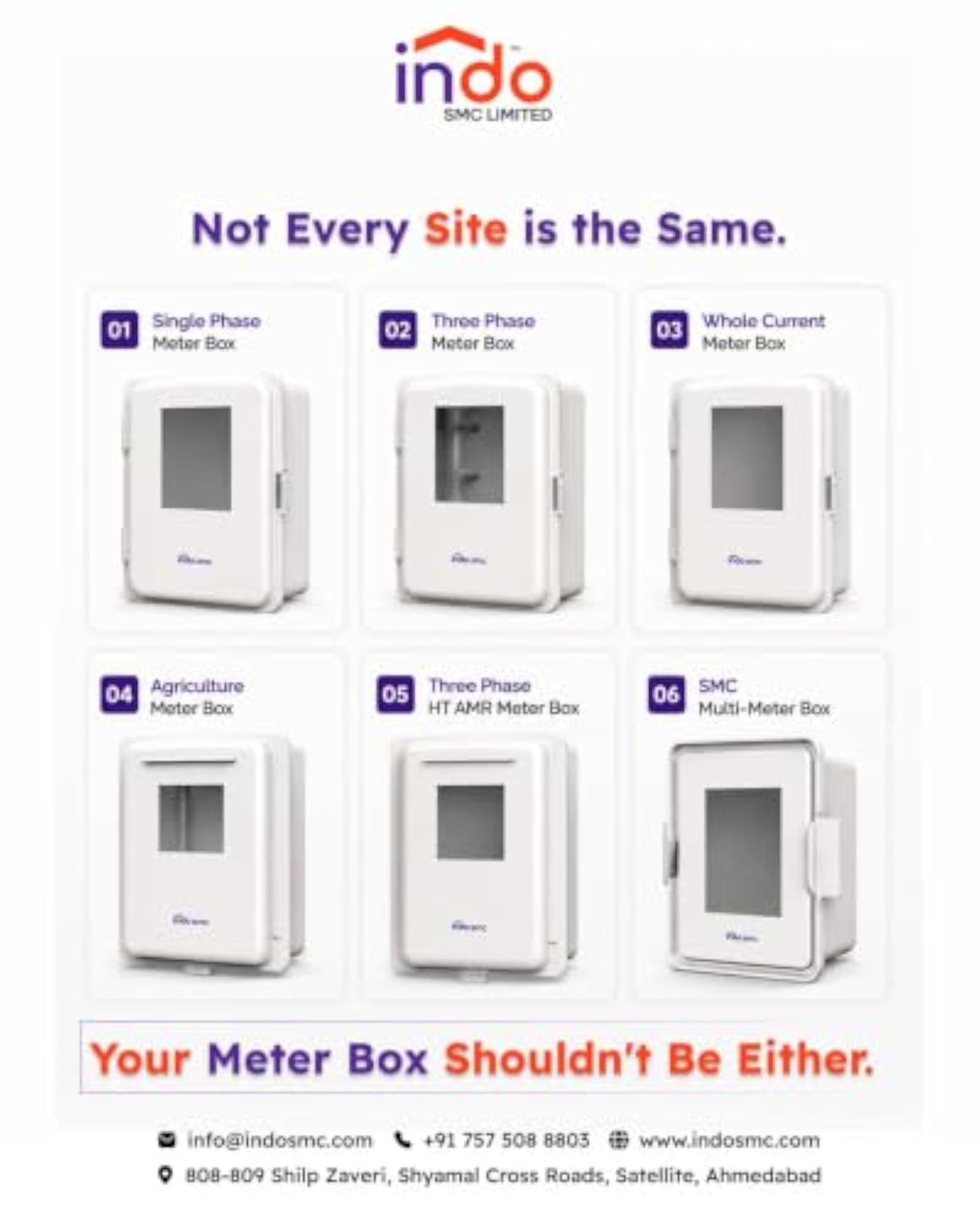 Outdoor Electrical Meter Box with Viewing Window