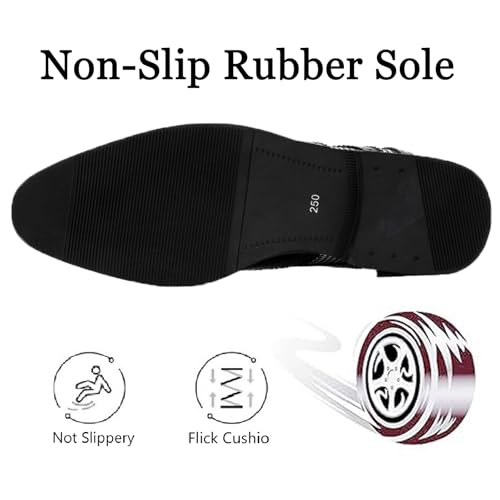 Men's Leathe Patchwork Two Tone Color Brogue Oxfords Classic Lace Up Comfortable Chunky Heel Dress Derby Shoes Hand Stitched Business Formal Work Gatsby Shoes4