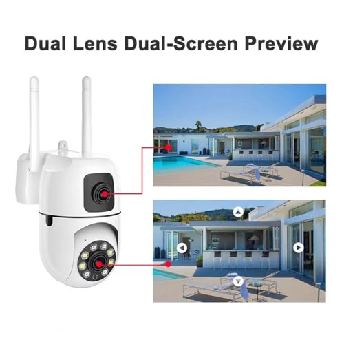 Cámara IP wifi con doble lente de 4 MP para el cuidado de mascotas 3