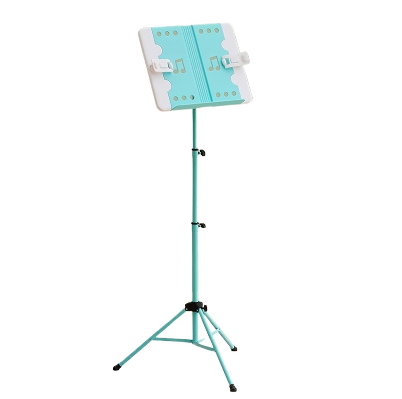 Składany przenośny pulpit na nuty, Music Stand Adjustable Height 73-133cm Fold Multicolor(Blue)