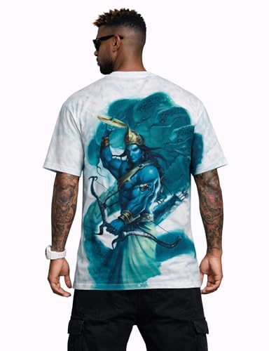 Image of STAND OUT All Over Printed Shiva, Krishna, Hanuman, Kali, Ram and Ravana, Ramayan, Bagavath Githa, Buddha Religious, Spiritual, Hindu Gods T-Shirts