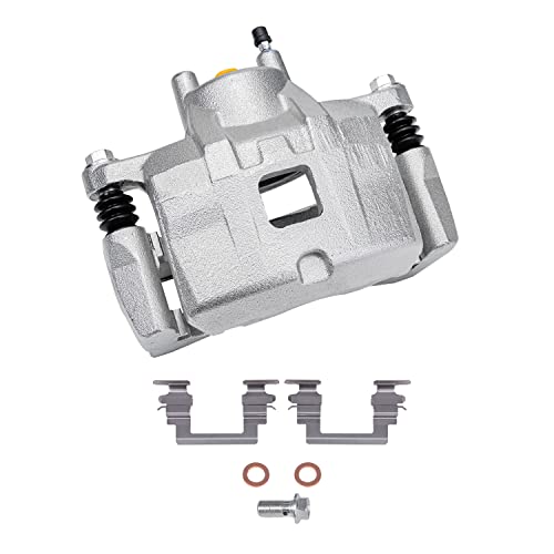 Image of Detroit Axle - Front Brake Kit for Chrysler Sebring 200 Dodge Avenger Caliber Jeep Compass Patriot, 11.57'' inch Disc Brake Rotors Brake Caliper Replacement