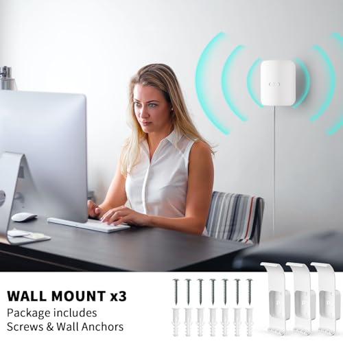 Image of eero Pro 7 Wall Mount, Router Bracket Holder Only Compatible with eero Pro 7 Tri-Band Mesh Wi-Fi 7 Extender, No Messy Wires (3 Pack)