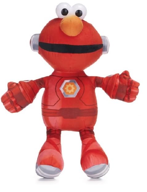 Sesame Street 12 Inch Elmo Mecha Builders Soft Toy Tiny Pop Plush