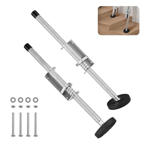 VEVOR Nivelador de Escalera de Extensión de Acero con Carga de 249,5 kg, Tolva de Inclinación, con Almacenamiento, Fácil de Usar para Todas las Superficies, para Terrenos Irregulares, φ 97 x 493 mm