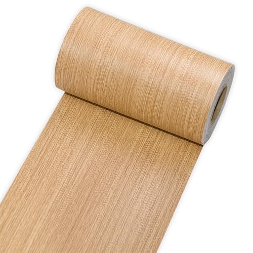 Image of Yellow Wood Grain Repair Tape, 4 inch X 32 ft Self Adhesive Tape for Furniture, 1 Roll Wood Grain Repair Patch for Baseboards, Doors, Floors, Window, Chairs, Cabinet