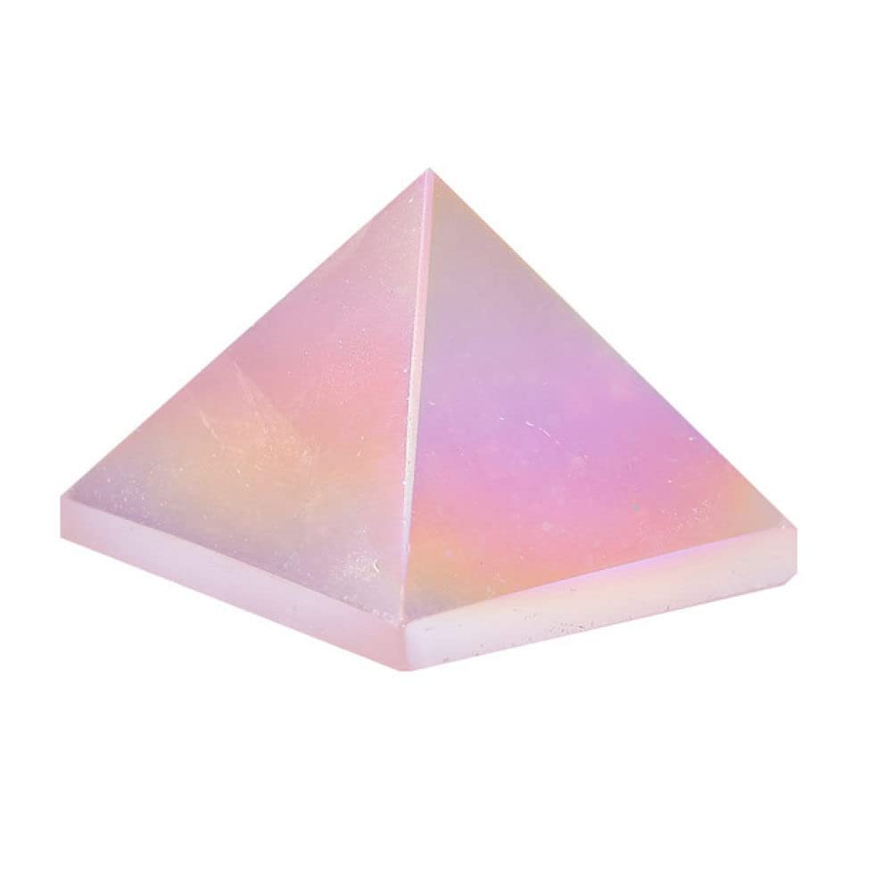 Pyramide en quartz rose naturel, le cadeau idéal pour embellir un foyer