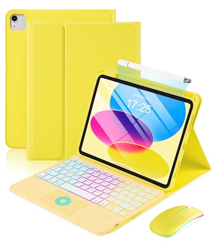 Clavier tactile pour iPad Air 5e 4ème génération avec stylet et souris