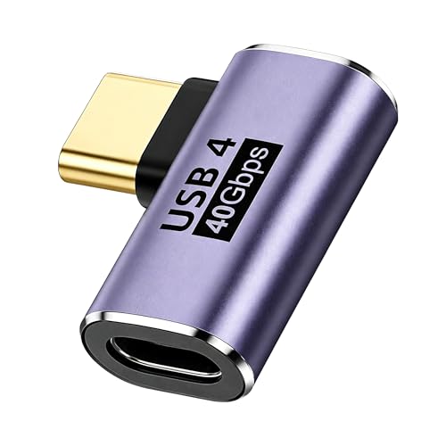 USB Type C 中継アダプタ メス to メス【1個 セット】 Popolier 【40Gbps高速データ転送&100W/5A急速充電& 8K@60Hz映像出力】USB Type C 延長アダプタタイプ USB-C Type C 延長コネクタ USB4メス 延長コード Mac Book Pro、Nintendo Switch、Nexus 、 GalaxyなどのType Cデバイスに対応