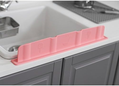 Mia Home Silicon Kitchen Sink Water Splash Guard (Peach)