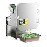 Picadora de verduras eléctrica de 300 W for uso doméstico. Grosor y longitud ajustables de 1,5 a 35 mm. Ideal for ajo, jengibre, chile, patata y pepino.