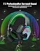 EKSA E1000 USB PC Gaming Headset mit Mikrofon, Gamer Headset mit Bass Surround Sound, RGB Beleuchtung, Gaming Kopfhörer mit Mic für PS4/PS5 Konsole/Computer/Laptop, Grün