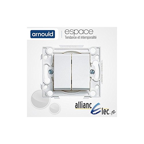 ARNOULD - Poussoir 6A + va-et-vient 10A Arnould Espace - ARN-POUSSVV - lumière