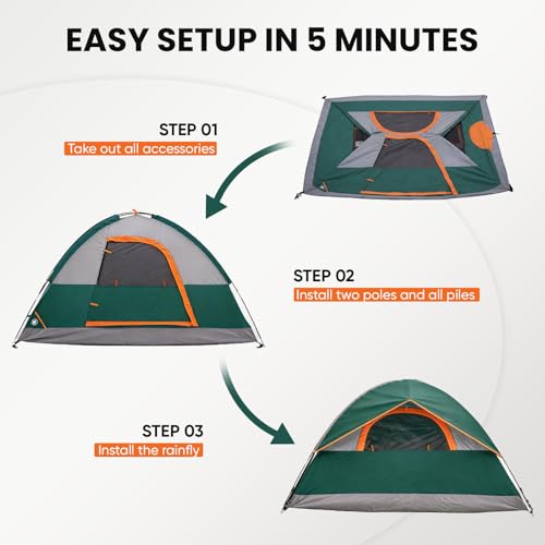OLIXIS 4 Person Dome Tent