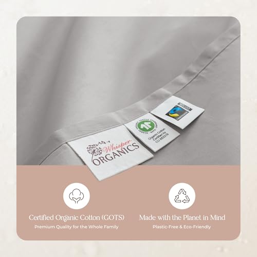 Funda de edredón de algodón orgánico gris para renovar tu dormitorio matrimonial 8