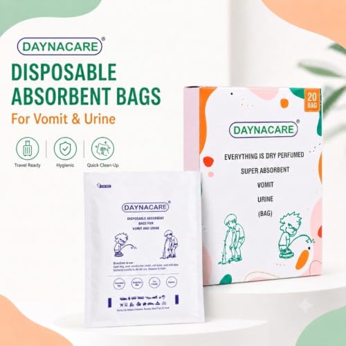Image of Deo Scented Eco-Friendly Paper Vomit /Urine Bags for Travel, Pack of 20 | Motion Sickness Disposable Emesis Bags| Leak-Proof, Odor Control | Idel For Adults, Kids,Pregnancy & Emergency Use