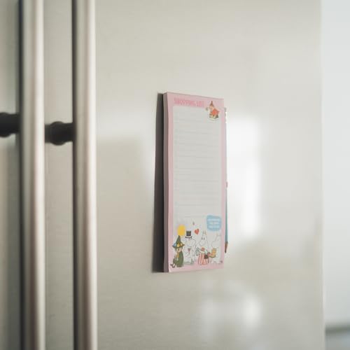 Grupo Erik Notizblock Klein Moomin Moments - Einkaufsliste Magnetisch Kühlschrank - Notizzettel To Do Liste Block Offzieller Mumins Merch