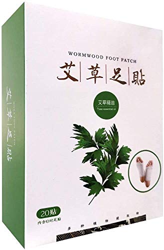 Detoxifying Foot Pads(20pcs)All Natural Wormwood Foot Patches Herbal Formula Deep Cleaning Health Care Foot Care Pad, Pain Relief Stress Improve Sleep Quality Relaxation Detox Foot Pads