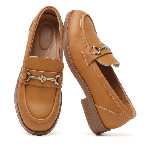 Image of Loafers for Women Womens Shoes Comfortable Dressy Slip On Low Heel Flats