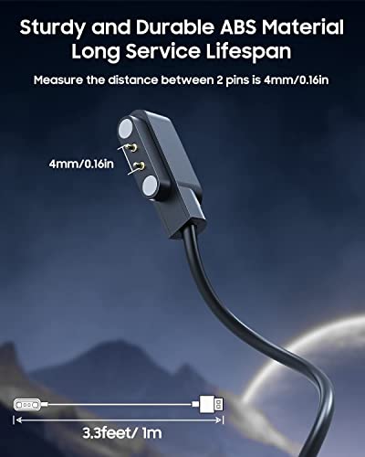 Image of Boat Original 2-Pin USB Fast Charging Magnetic Cable, Compatible with boAt Storm, W26, W26+, Storm, Xtend, Pro,Xplorer, Wave Connect /Beat /Fit /Style Smartwatches, (Cable Only)