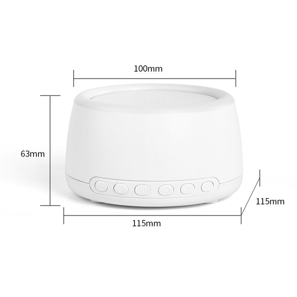 White Noise Machine Lautsprecher mit Licht, Schlaf-Sound-Maschine, Mehrere Natürliche Sound Einschlafhilfe für Atemzug für Schlaf Yoga Therapie Stressabbau