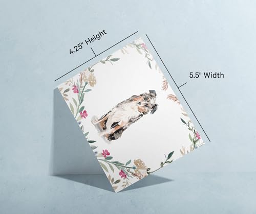Image of Twigs Paper Australian Shepherd Thank You Cards, 12 Blank Dog Note Cards